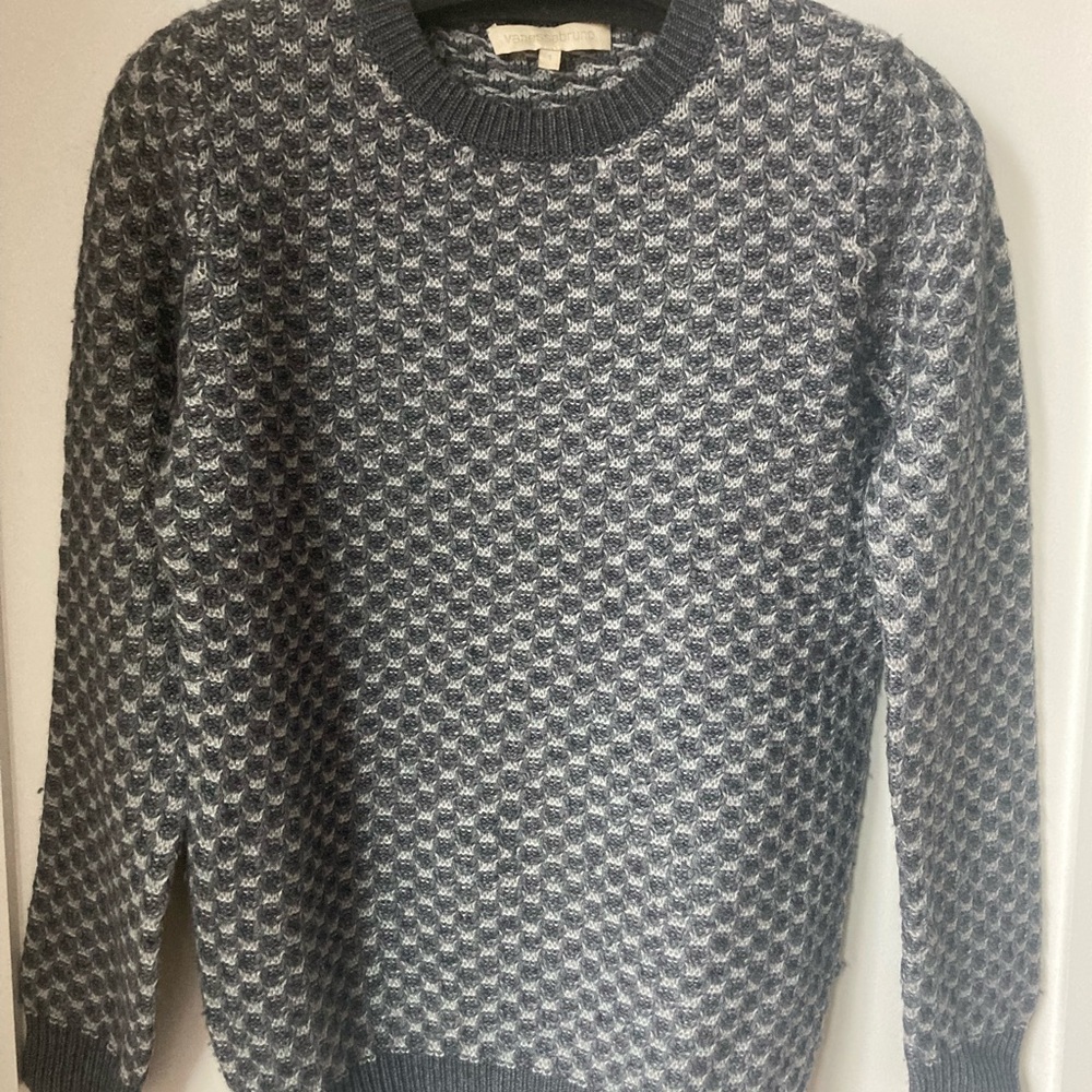 Vanessa Bruno cashmere blend Gray Patterned Sweater. S